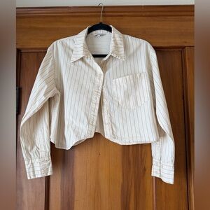 Moon River Cropped Button-up